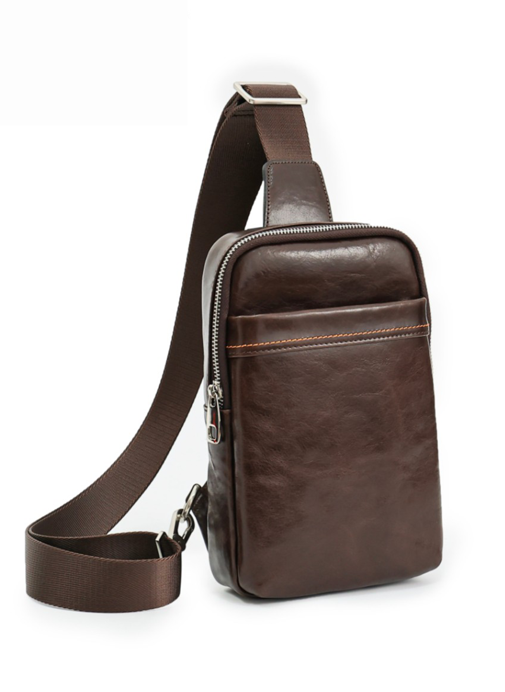 Axton Leather Crossbody Bag