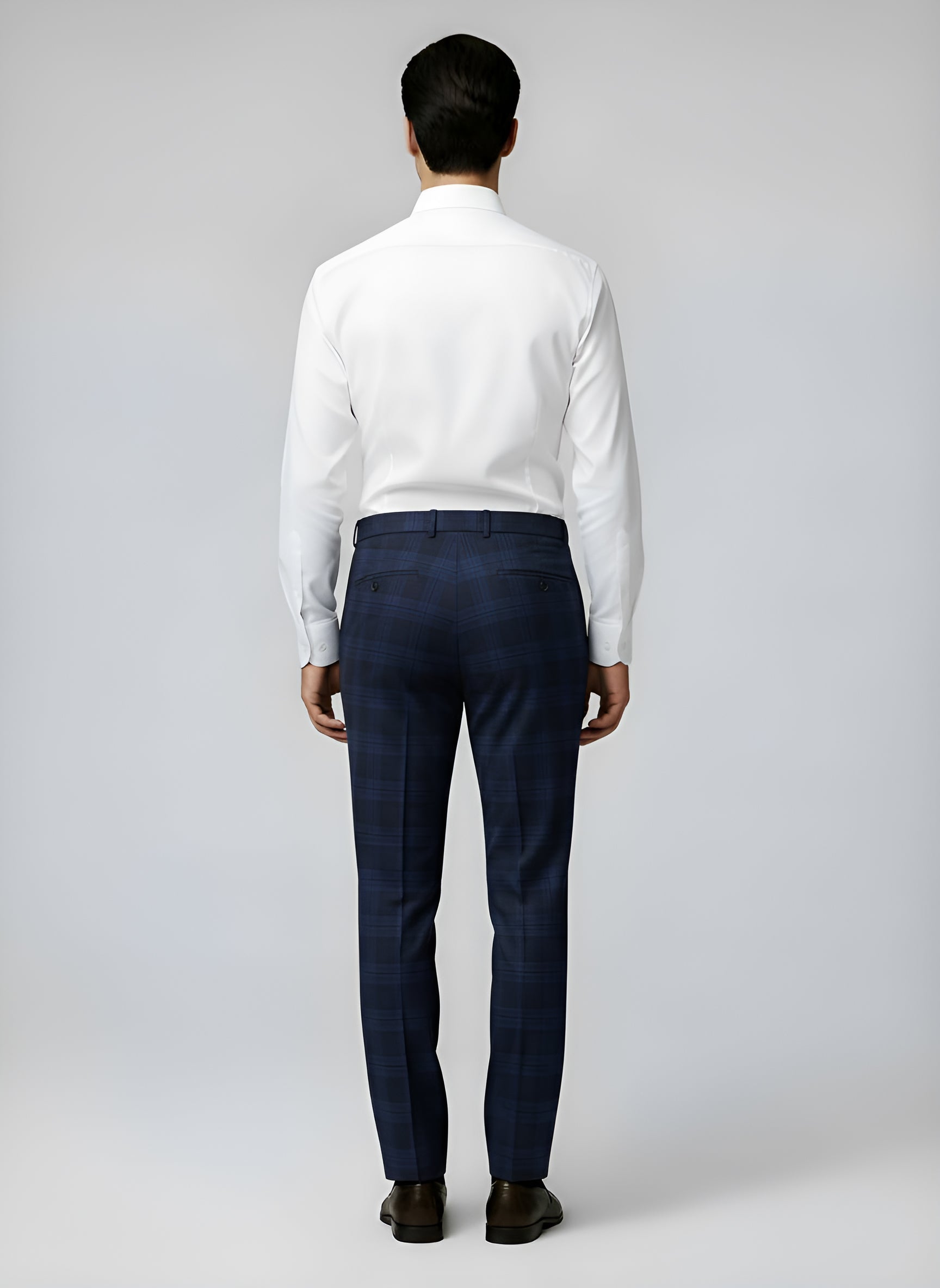 Savini Slim Leg Tapered Suit Trouser