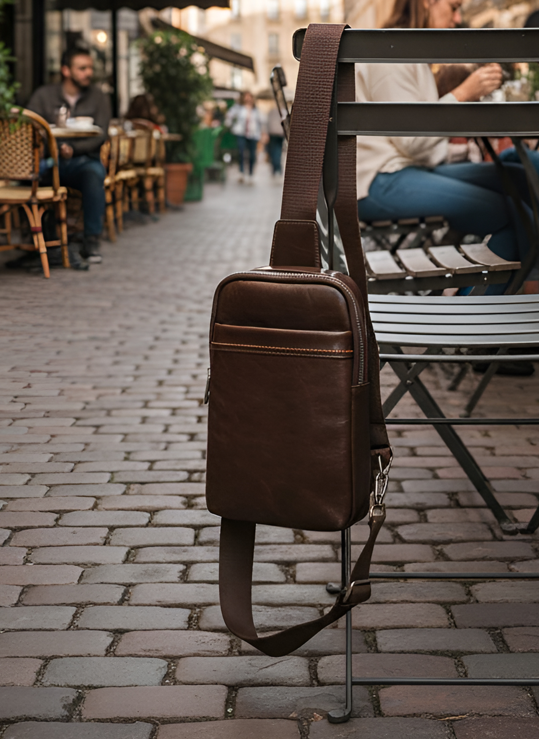 Axton Leather Crossbody Bag