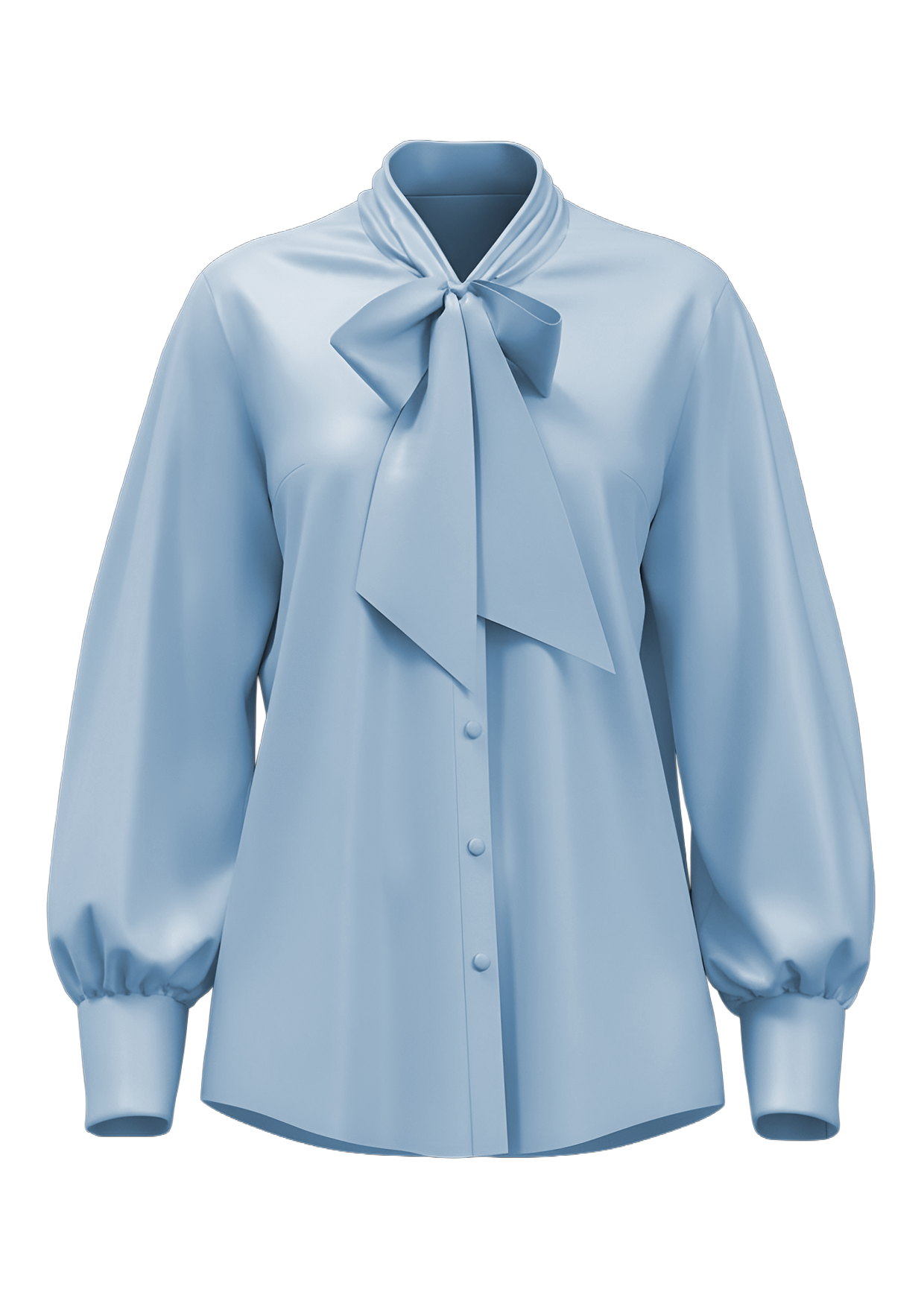 Elara Pussy-bow Silk Blouse