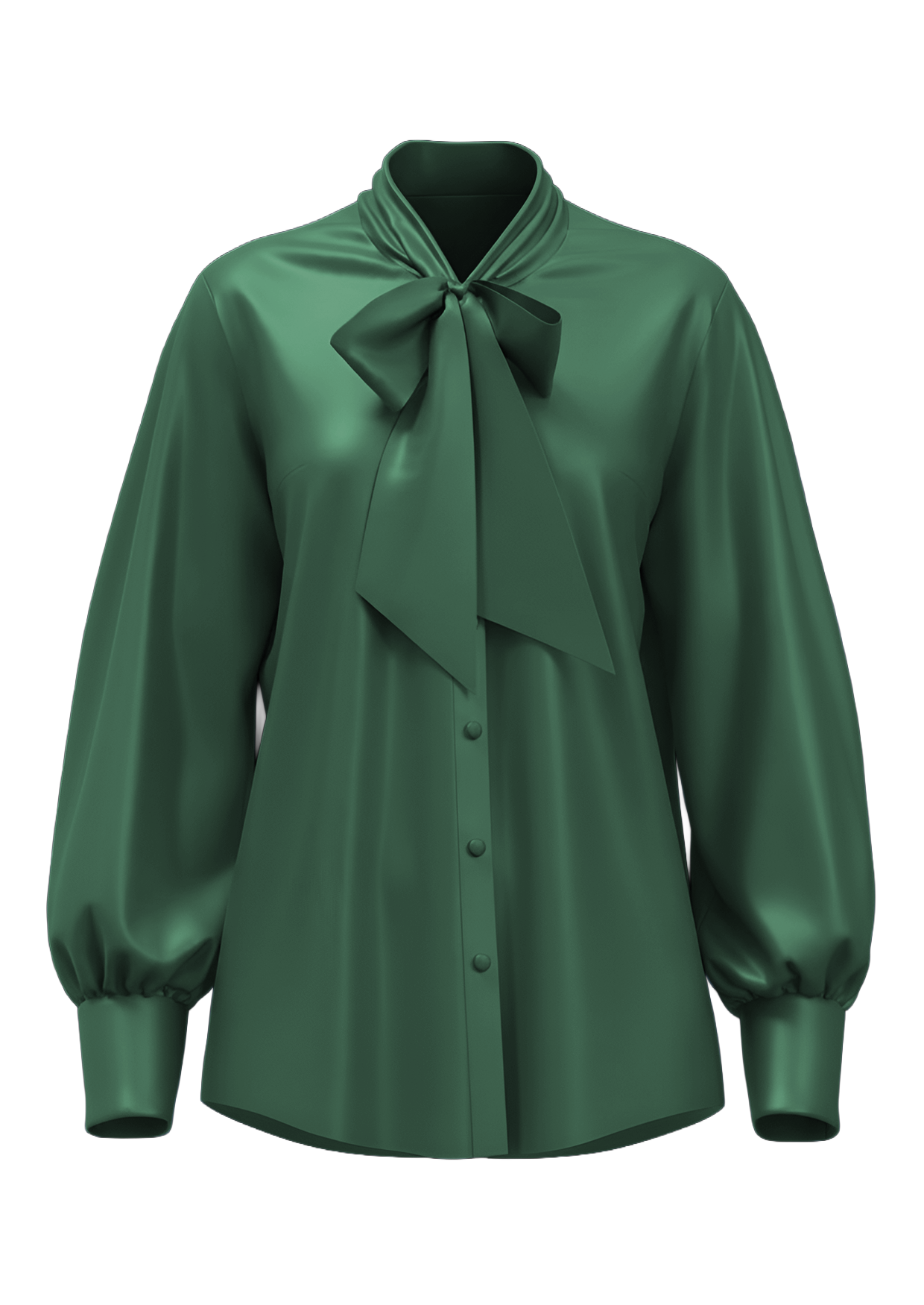 Elara Pussy-bow Silk Blouse