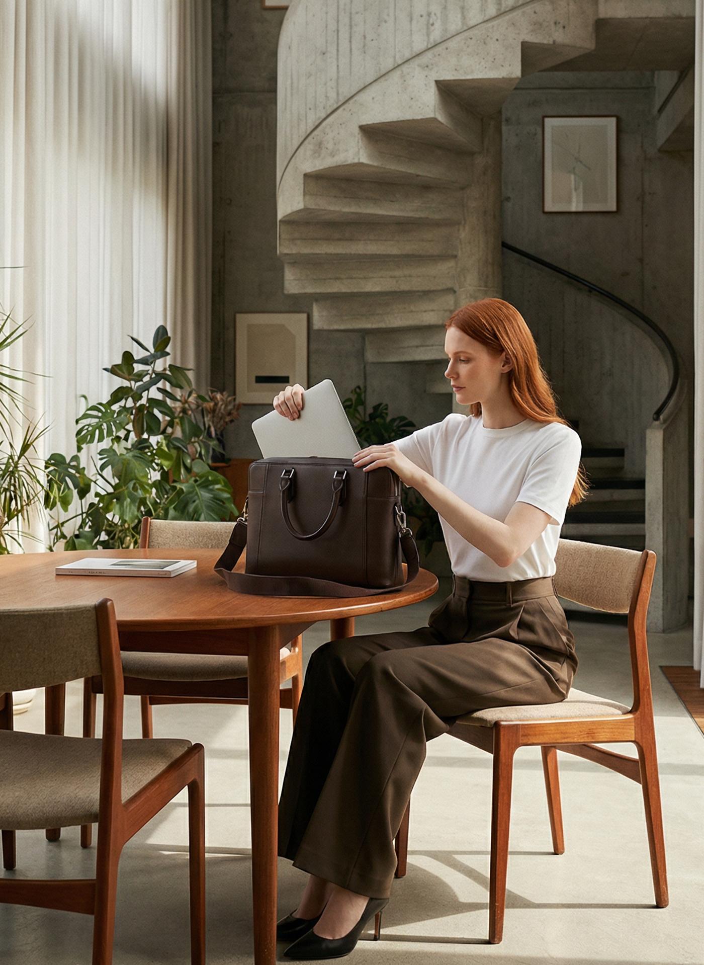 Avenue Leather Briefcase