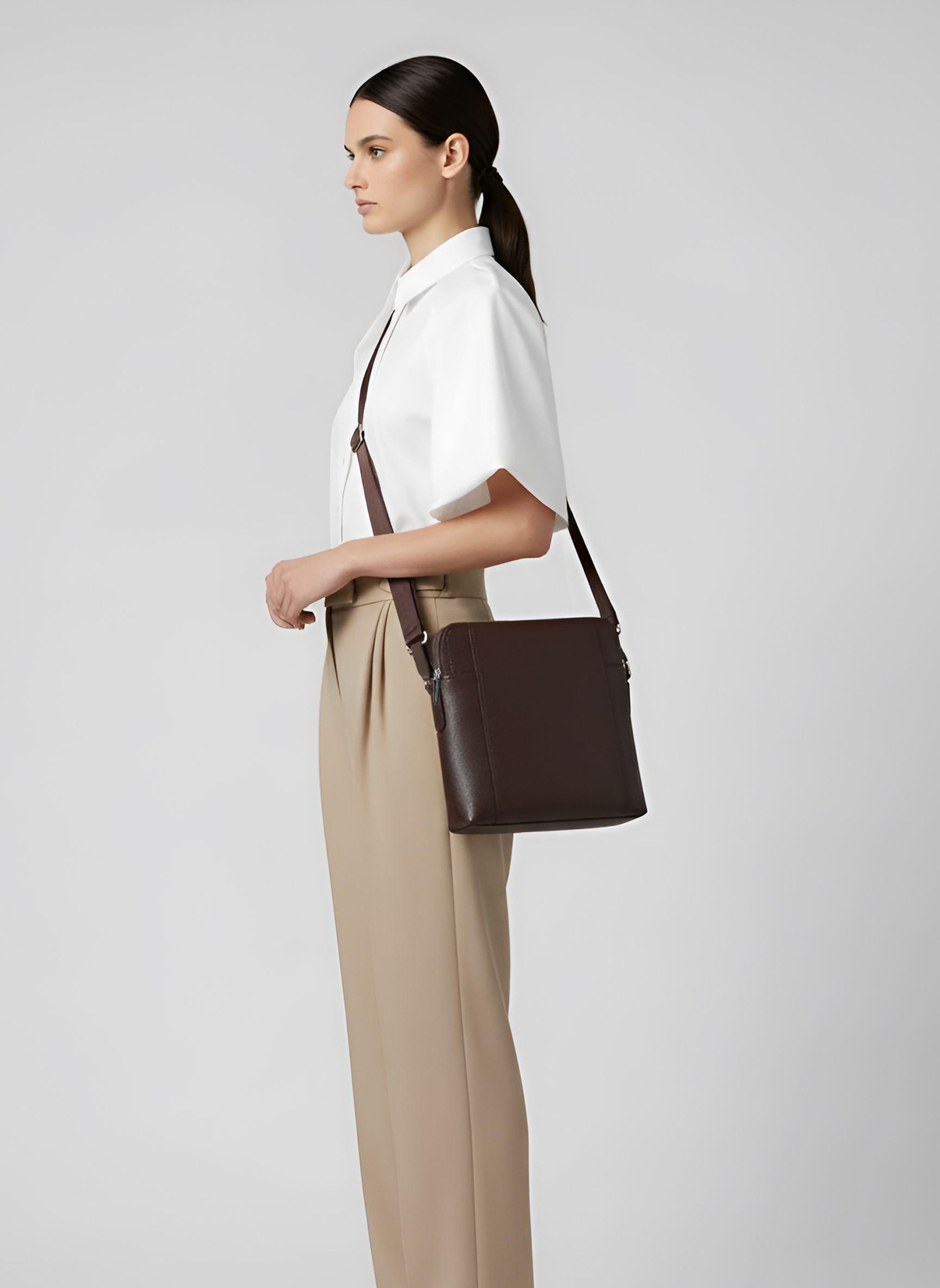 Lane Leather Shoulder Bag