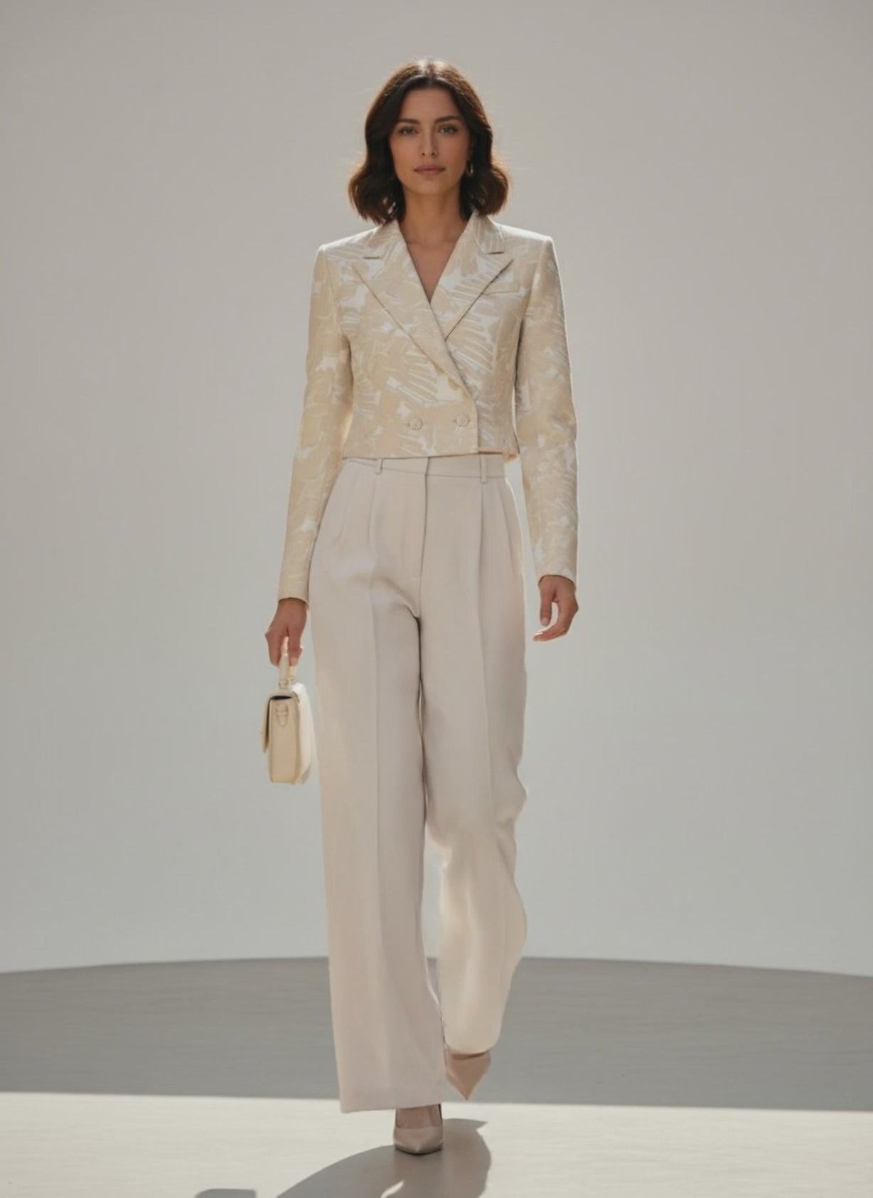 Sonia Pleated Wide-leg Trousers